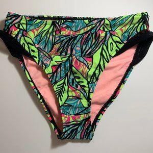 Green Print Swim Bottom